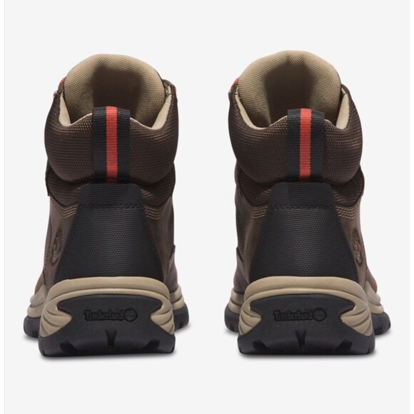 Timberland Women’s 9.5 White Ledge Mid Leather Hiking Waterproof Brown NIB - Picture 8 of 9